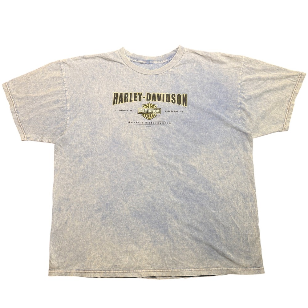 Vintage Harley Davidson T Shirt Mens 2XL Texas Eagle